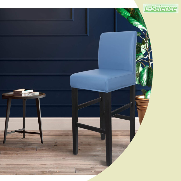 LScience PU Waterproof Bar Stool Chair Covers For Counter Height Chair